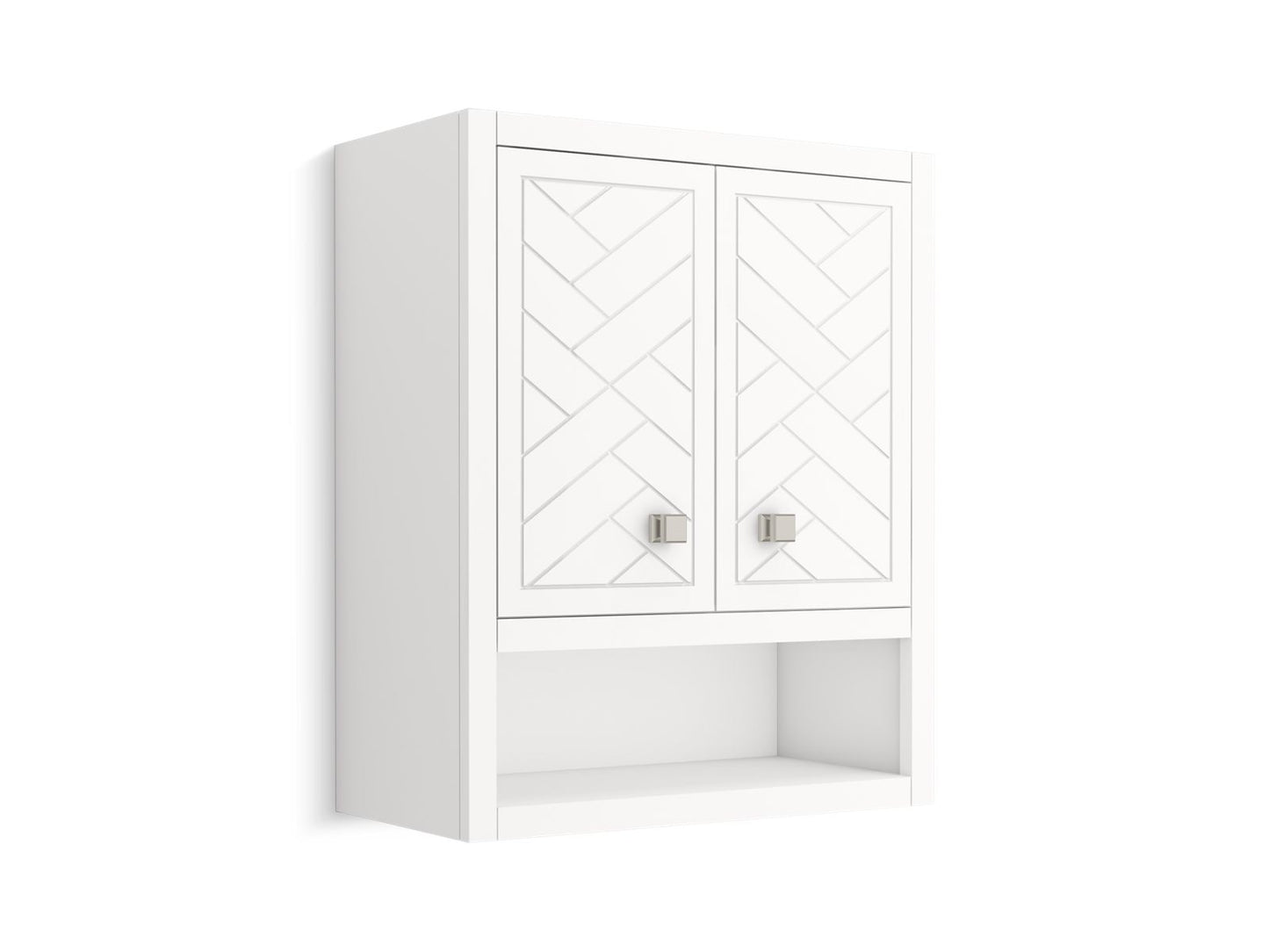 KOHLER K-33533-ASB-0 Beauxline 24" X 28" Wall Cabinet In White