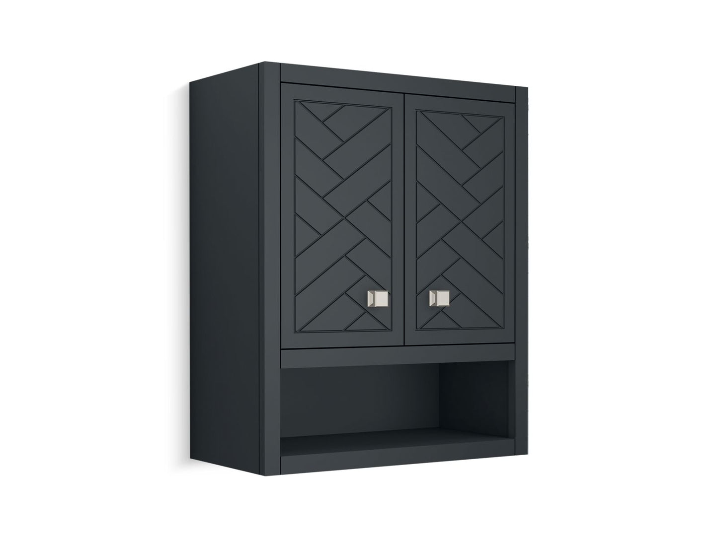 KOHLER K-33533-ASB-1WX Beauxline 24" X 28" Wall Cabinet In Slate Grey