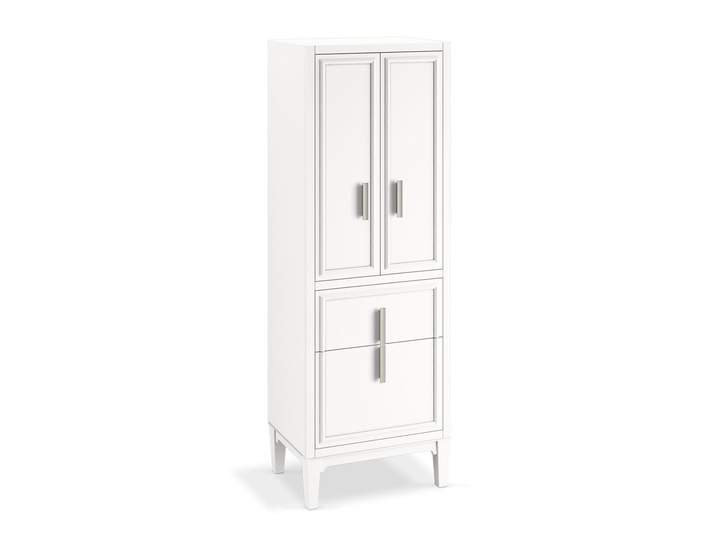 KOHLER K-33548-ASB-0 Southerk 24" X 70" Linen Tower In White