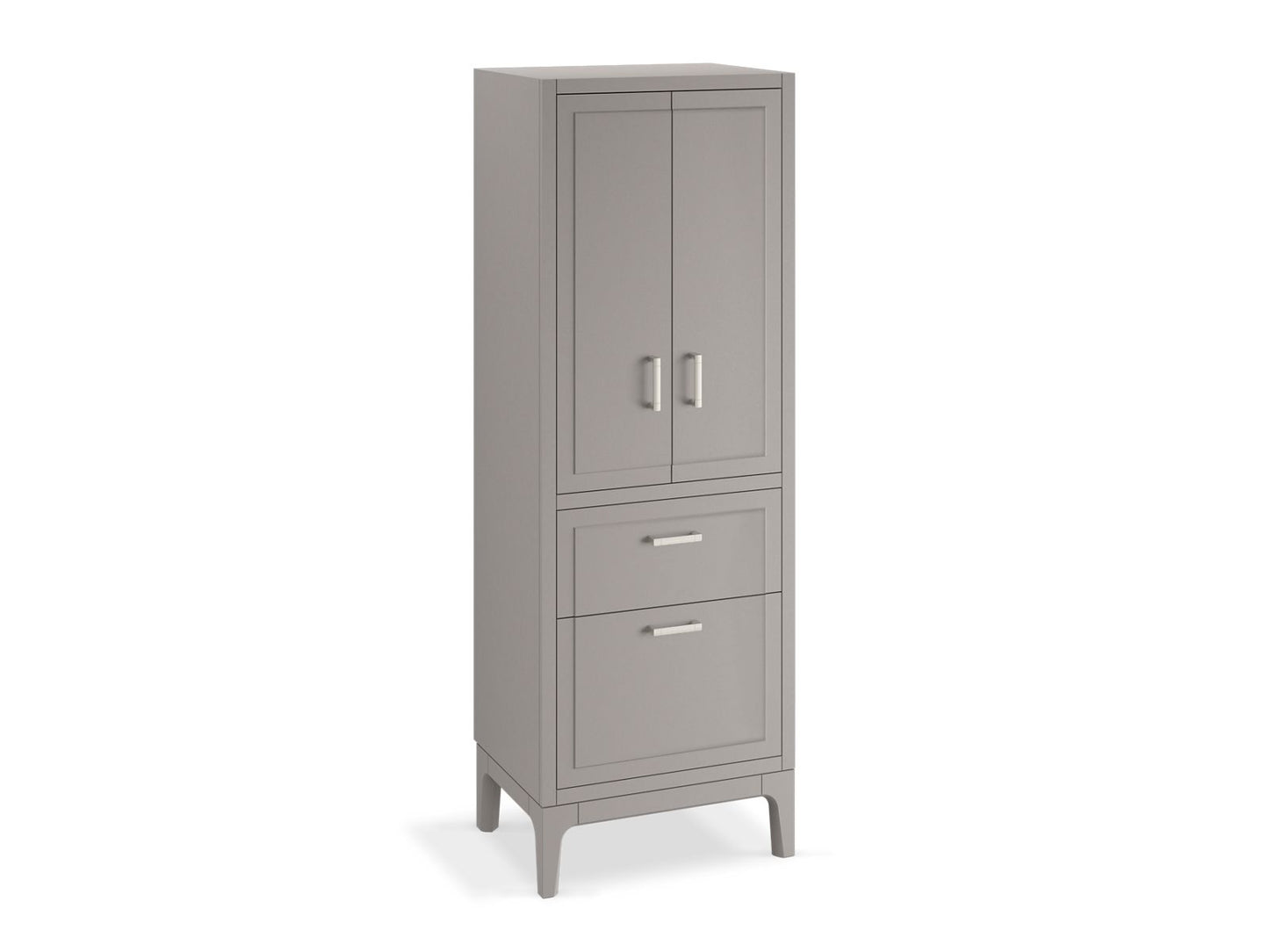 KOHLER K-33556-ASB-1WT Seer 24" X 70" Linen Tower In Mohair Grey