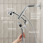 KOHLER K-23218-BL Awaken 2-In-1 Multifunction 2.5 Gpm Shower Combo Kit - Matte Black