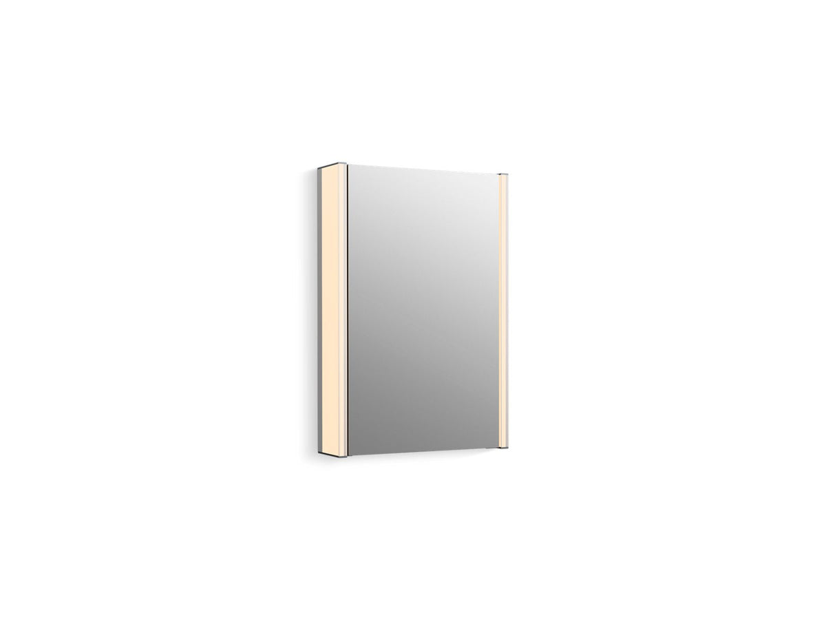 KOHLER K-81144-SLE-DA1 Maxstow 17" X 24" Lighted Medicine Cabinet - Dark Anodized Aluminum