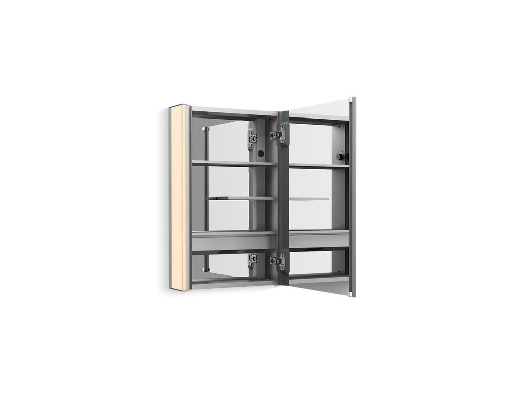 KOHLER K-81144-SLE-DA1 Maxstow 17" X 24" Lighted Medicine Cabinet - Dark Anodized Aluminum