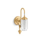 KOHLER K-72581-2GL Artifacts One-Light Adjustable Sconce In Brushed Moderne Brass