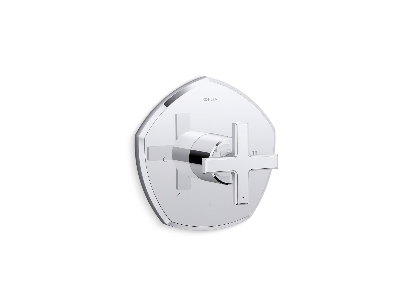 KOHLER K-T27040-3-AF Occasion Mastershower Temperature Control Valve Trim With Cross Handle - Vibrant French Gold