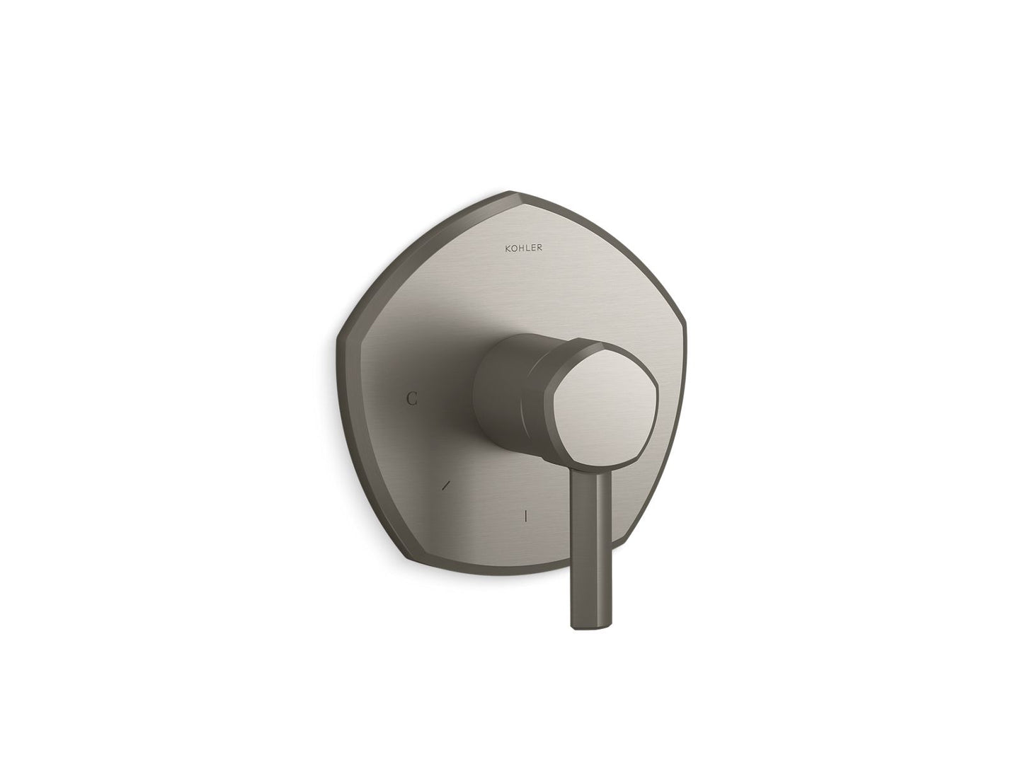 KOHLER K-T27040-4-BN Occasion Mastershower Temperature Control Valve Trim With Lever Handle In Vibrant Brushed Nickel