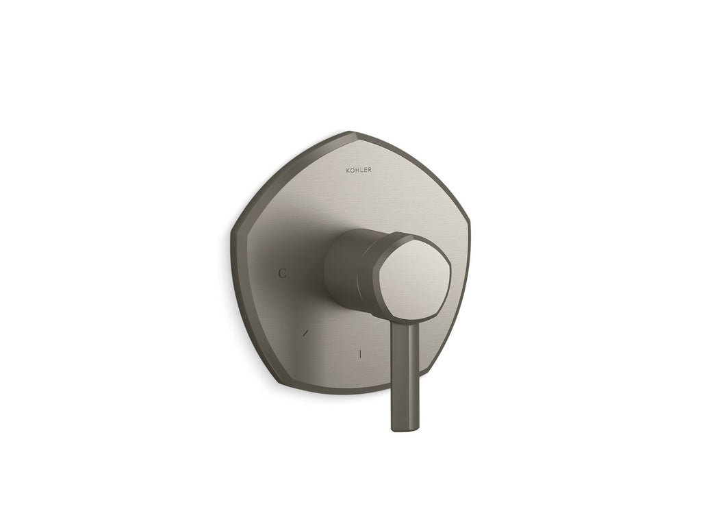 KOHLER K-T27040-4-BN Occasion Mastershower Temperature Control Valve Trim With Lever Handle - Vibrant Brushed Nickel