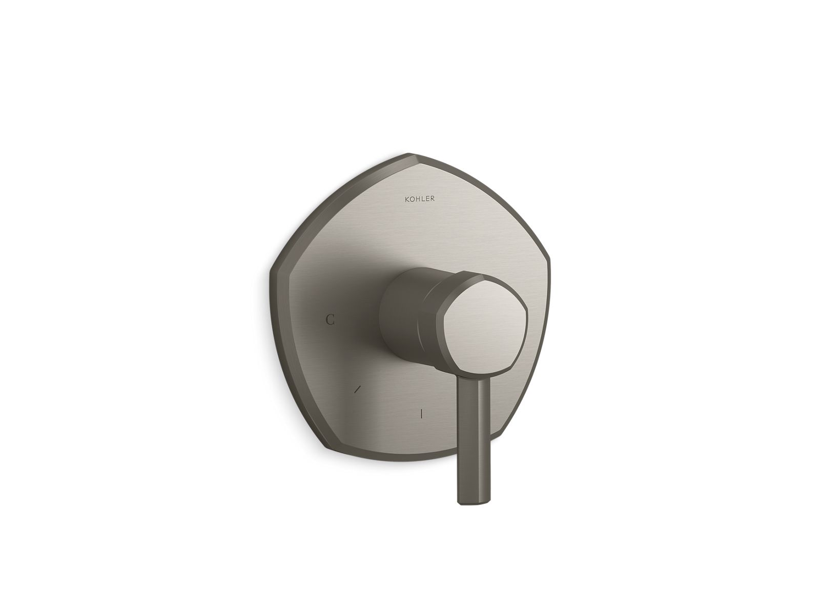 KOHLER K-T27040-4-BN Occasion Mastershower Temperature Control Valve Trim With Lever Handle - Vibrant Brushed Nickel