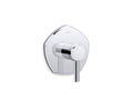 KOHLER K-T27040-4-CP Occasion Mastershower Temperature Control Valve Trim With Lever Handle - Polished Chrome