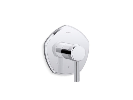 KOHLER K-T27040-4-CP Occasion MasterShower temperature control valve trim with lever handle - Polished Chrome