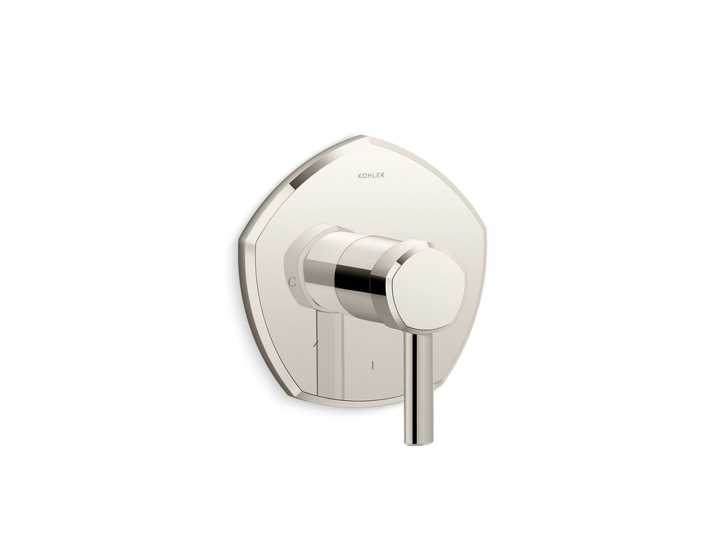 KOHLER K-T27040-4-SN Occasion Mastershower Temperature Control Valve Trim With Lever Handle - Vibrant Polished Nickel
