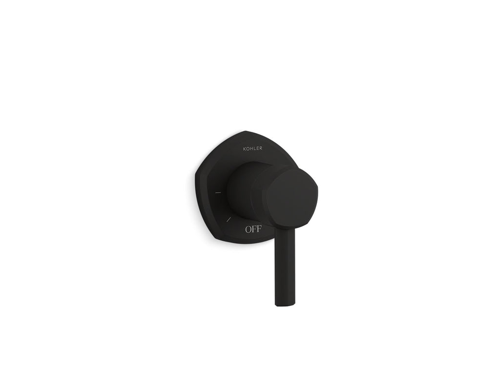 KOHLER K-T27041-4-BL Occasion Mastershower Volume Control Valve Trim With Lever Handle - Matte Black