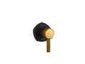 KOHLER K-T27041-4-BMB Occasion Mastershower Volume Control Valve Trim With Lever Handle - Matte Black With Brushed Moderne Brass