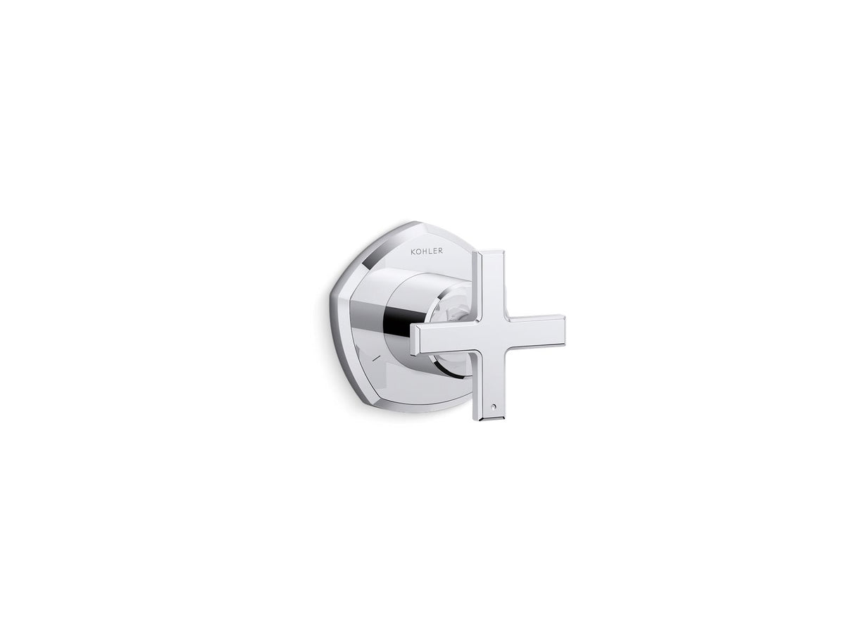 KOHLER K-T27042-3-CP Occasion Mastershower Transfer Valve Trim With Cross Handle - Polished Chrome