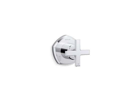 KOHLER K-T27042-3-CP Occasion MasterShower transfer valve trim with cross handle - Polished Chrome