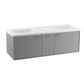 KOHLER K-99548-1WT Jute 60" Wall-Hung Bathroom Vanity Cabinet In Mohair Grey