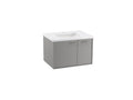 KOHLER K-99541-R-1WT Jute 30" Wall-Hung Bathroom Vanity Cabinet In Mohair Grey