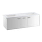 KOHLER K-99548-1WA Jute 60" Wall-Hung Bathroom Vanity Cabinet In Linen White