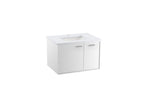 KOHLER K-CM99541-BD1-1WA Jute 31" Wall-Hung Bathroom Vanity Cabinet With Sink And Quartz Top - Linen White