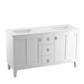 KOHLER K-99537-LG-1WA Poplin 60" Bathroom Vanity Cabinet In Linen White