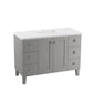 KOHLER K-99535-LG-1WT Poplin 48" Bathroom Vanity Cabinet In Mohair Grey