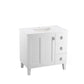 KOHLER K-99533-LGR-1WA Poplin 36" Bathroom Vanity Cabinet In Linen White