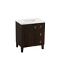 KOHLER K-99530-LGR-1WB Poplin 30" Bathroom Vanity Cabinet In Claret Suede