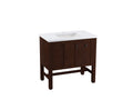KOHLER K-CM5288-BD1-F69 Tresham 36" Bathroom Vanity Cabinet With Sink And Quartz Top In Woodland