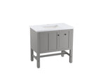KOHLER K-5288-1WT Tresham 36" Bathroom Vanity Cabinet In Mohair Grey
