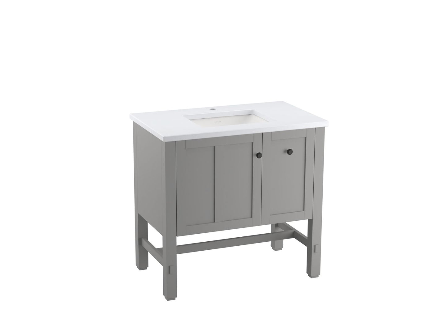 KOHLER K-5288-1WT Tresham 36" Bathroom Vanity Cabinet In Mohair Grey