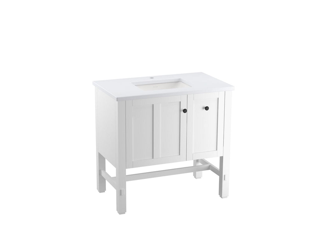 KOHLER K-5288-1WA Tresham 36" Bathroom Vanity Cabinet In Linen White