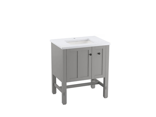 KOHLER K-5289-1WT Tresham 31" Bathroom Vanity Cabinet In Mohair Grey