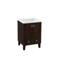 KOHLER K-99527-LG-1WB Poplin 24" Bathroom Vanity Cabinet In Claret Suede