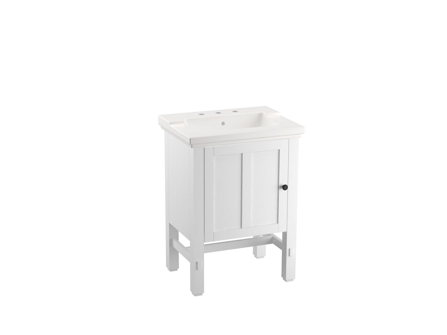 KOHLER K-2604-1WA Tresham 24" Bathroom Vanity Cabinet In Linen White