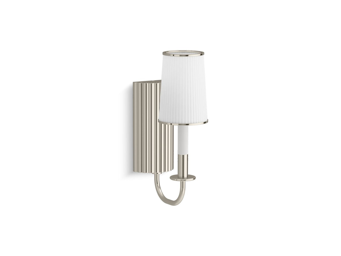 KOHLER K-27438-SC01-SNL Tresdoux One-Light Sconce In Polished Nickel