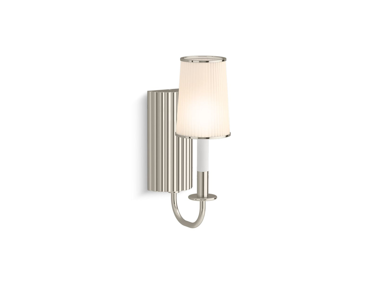 KOHLER K-27438-SC01-SNL Tresdoux One-Light Sconce In Polished Nickel