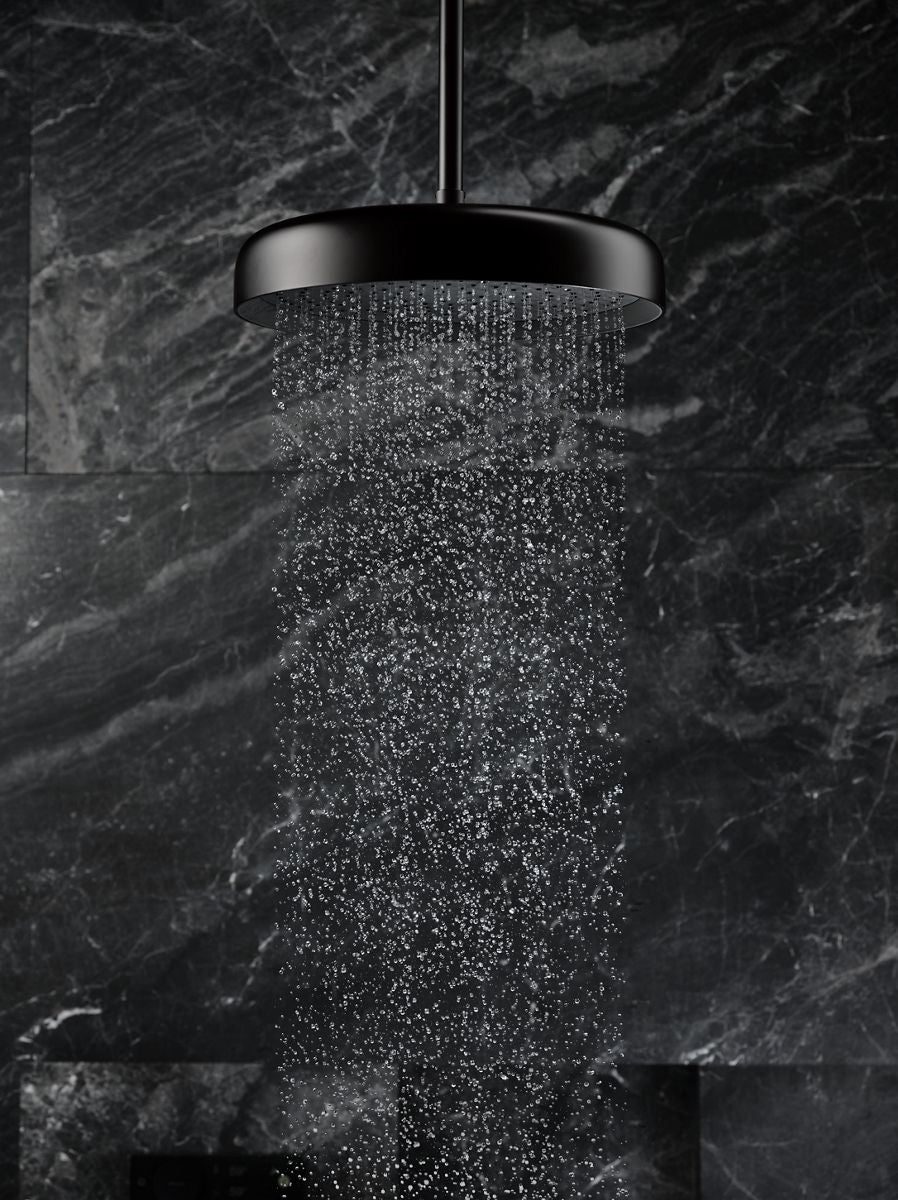 KOHLER K-26291-BL Statement Round 12" Single-Function Rainhead, 2.5 Gpm - Matte Black