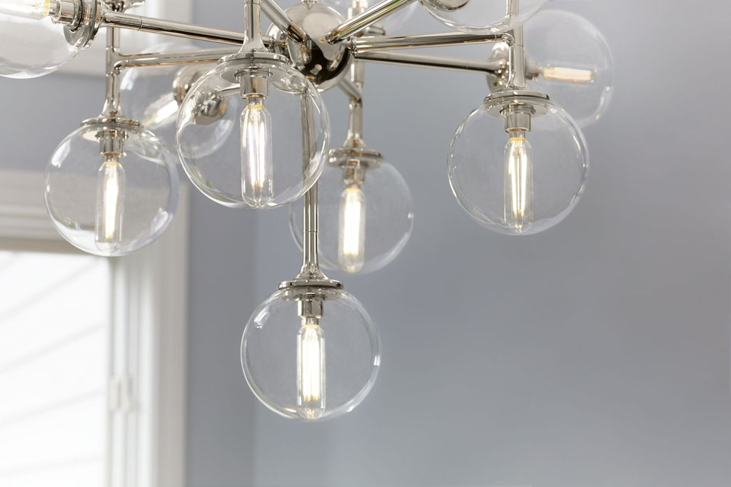 KOHLER K-31767-CH13-2GL Bellera 32" Chandelier - Brushed Moderne Brass