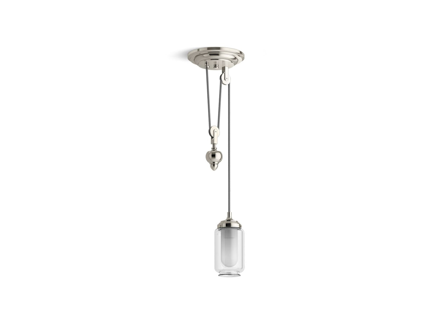 KOHLER K-22654-PE01-SNL Artifacts 4" Adjustable Pendant In Polished Nickel