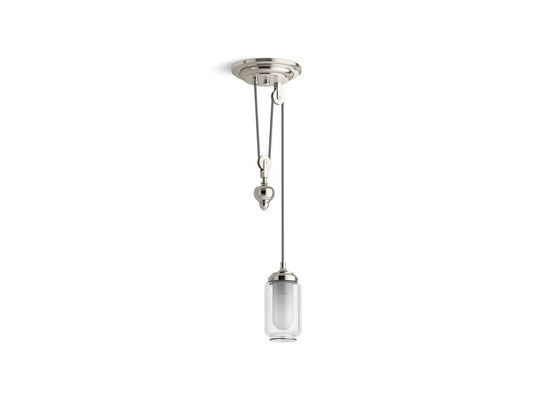 KOHLER K-22654-PE01-SNL Artifacts 4" adjustable pendant - Polished Nickel