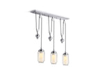 KOHLER K-22659-CH03-CPL Artifacts 27-1/2" Adjustable Linear Chandelier In Polished Chrome