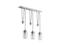 KOHLER K-22659-CH03-CPL Artifacts 27-1/2" Adjustable Linear Chandelier In Polished Chrome