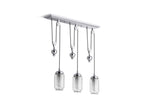 KOHLER K-22659-CH03-CPL Artifacts 27-1/2" Adjustable Linear Chandelier In Polished Chrome