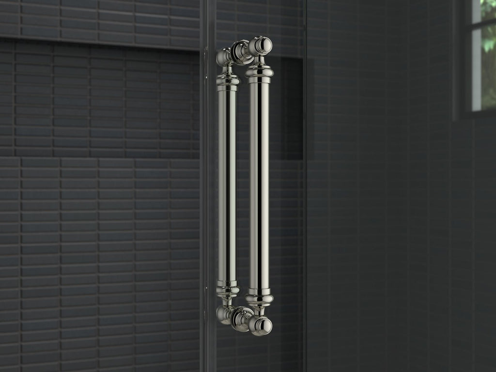 KOHLER K-701728-BN Artifacts 16-7/16" Back-To-Back Shower Door Handles - Vibrant Brushed Nickel