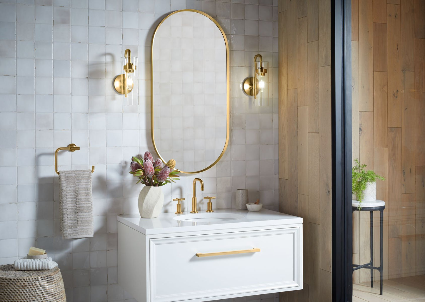 KOHLER K-27262-SC01-AFL Purist One-light sconce - French Gold