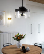 KOHLER K-27266-PE04-BLL Purist 18" Pendant - Matte Black