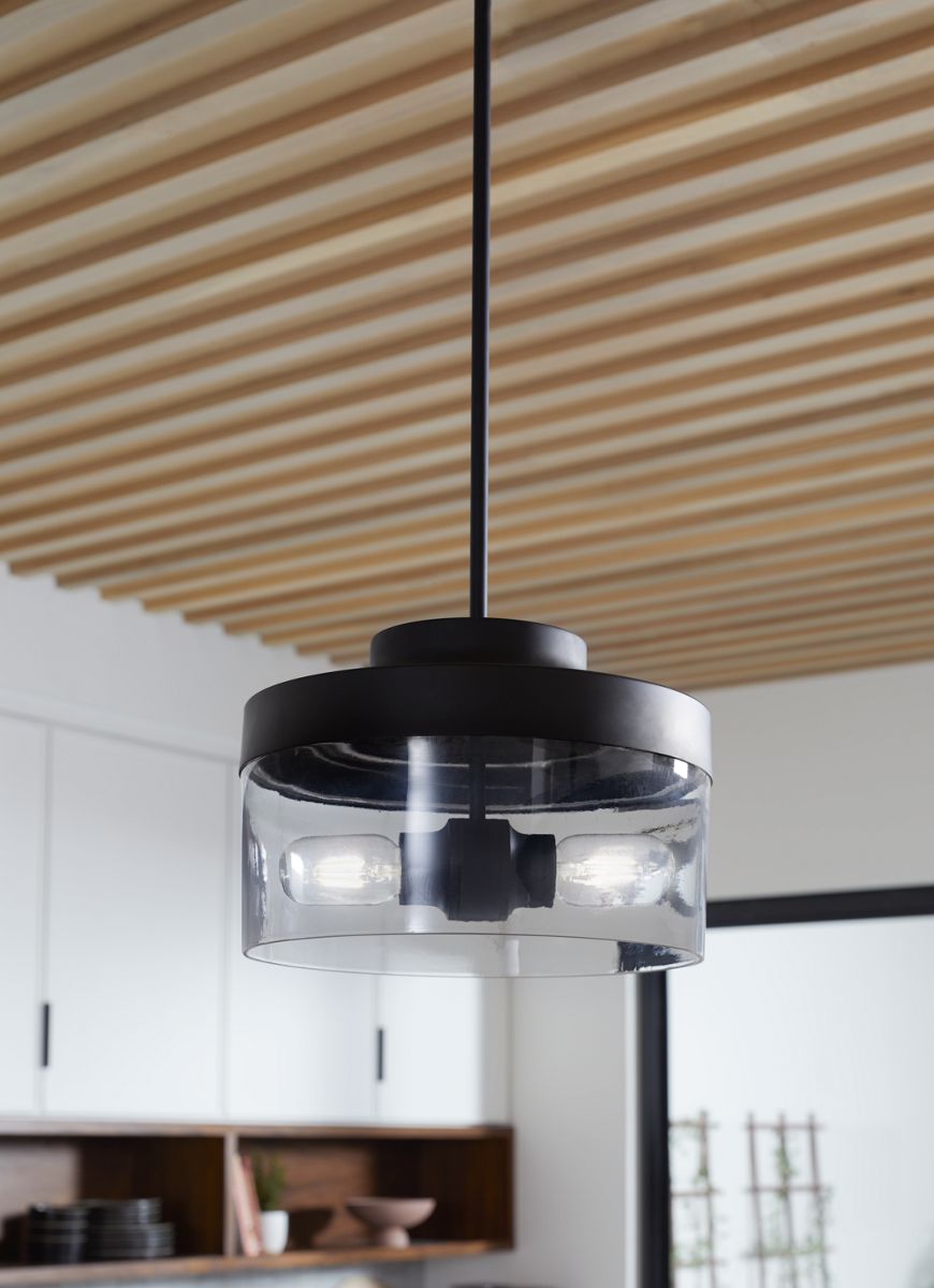 KOHLER K-27265-PE02-BLL Purist 12-1/2" Pendant - Matte Black