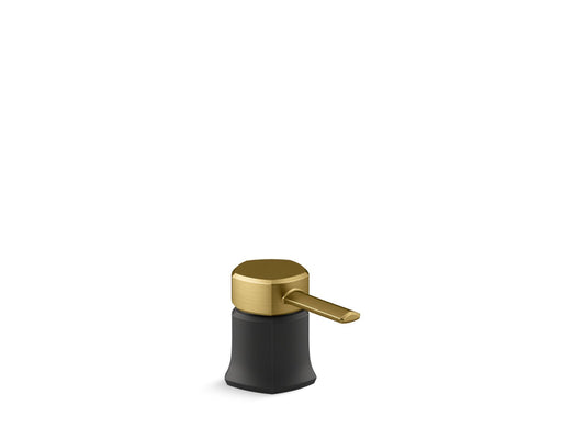 KOHLER K-27019-4-BMB Occasion Deck-Mount Bath Faucet Handle In Matte Black with Moderne Brass