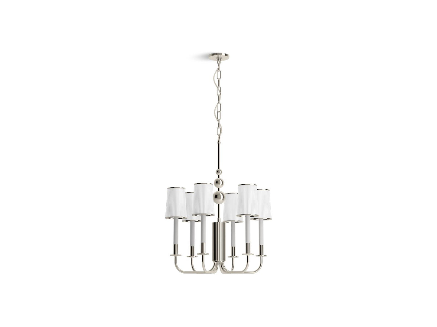 KOHLER K-27441-CH06-SNL Tresdoux 24" Chandelier In Polished Nickel