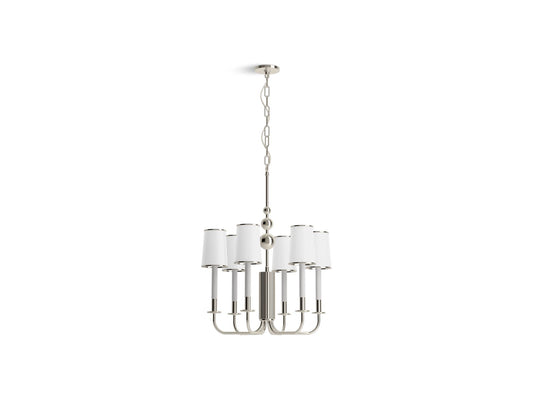 KOHLER K-27441-CH06-SNL Tresdoux 24" Chandelier In Polished Nickel